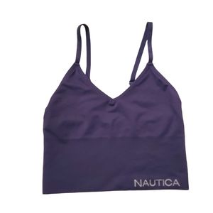 Nautica Women's Sport Bra Size Small - Navy Blue